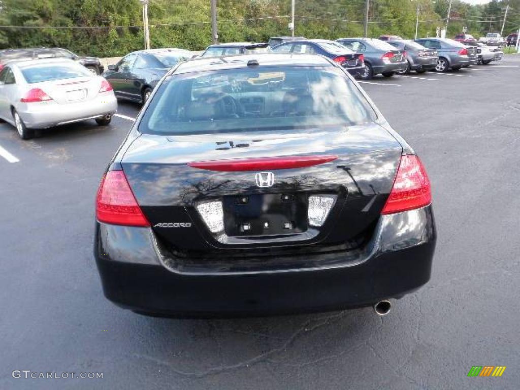 2007 Accord EX-L Sedan - Nighthawk Black Pearl / Black photo #3