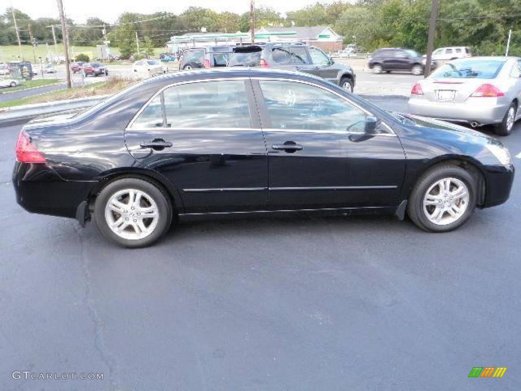 2007 Accord EX-L Sedan - Nighthawk Black Pearl / Black photo #5