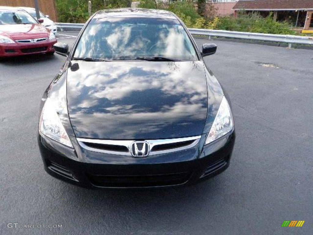 2007 Accord EX-L Sedan - Nighthawk Black Pearl / Black photo #8