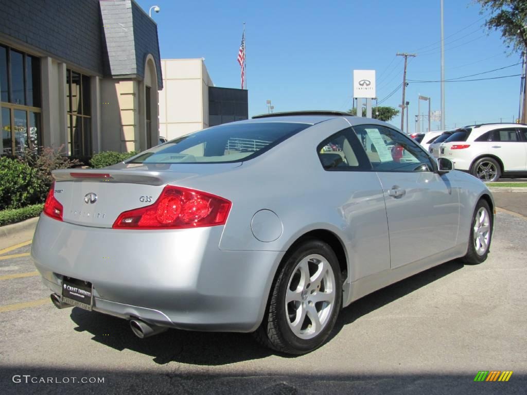 2006 G 35 Coupe - Liquid Platinum Metallic / Stone photo #6