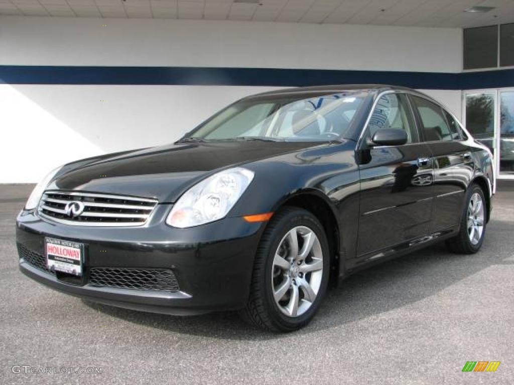 2006 G 35 x Sedan - Black Obsidian / Graphite photo #1