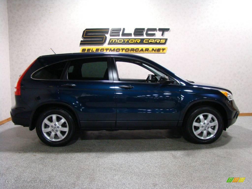 2007 CR-V EX 4WD - Royal Blue Pearl / Black photo #4