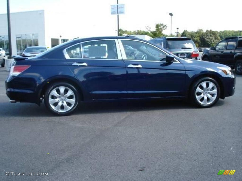 2008 Accord EX-L V6 Sedan - Royal Blue Pearl / Gray photo #7