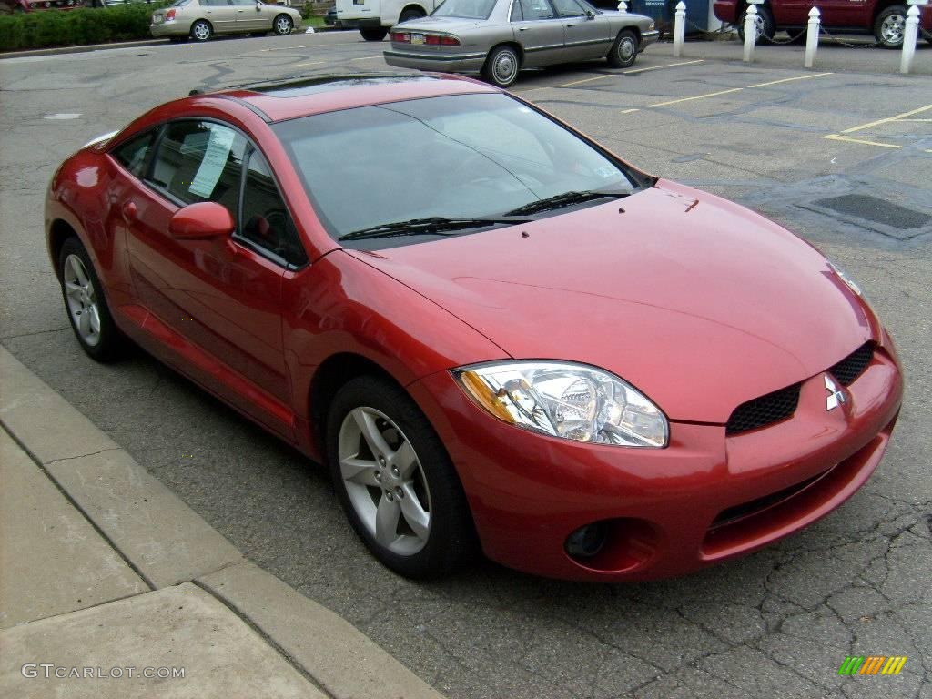 2008 Eclipse GS Coupe - Rave Red / Dark Charcoal photo #6