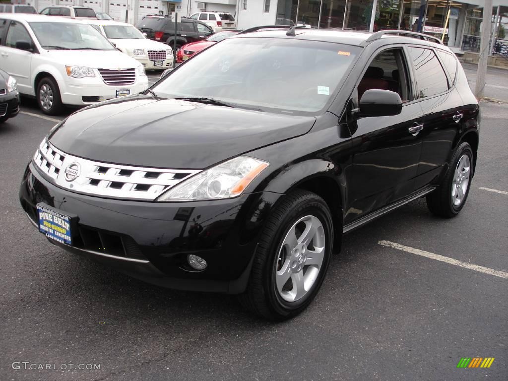 2003 Murano SL AWD - Super Black / Cabernet photo #1