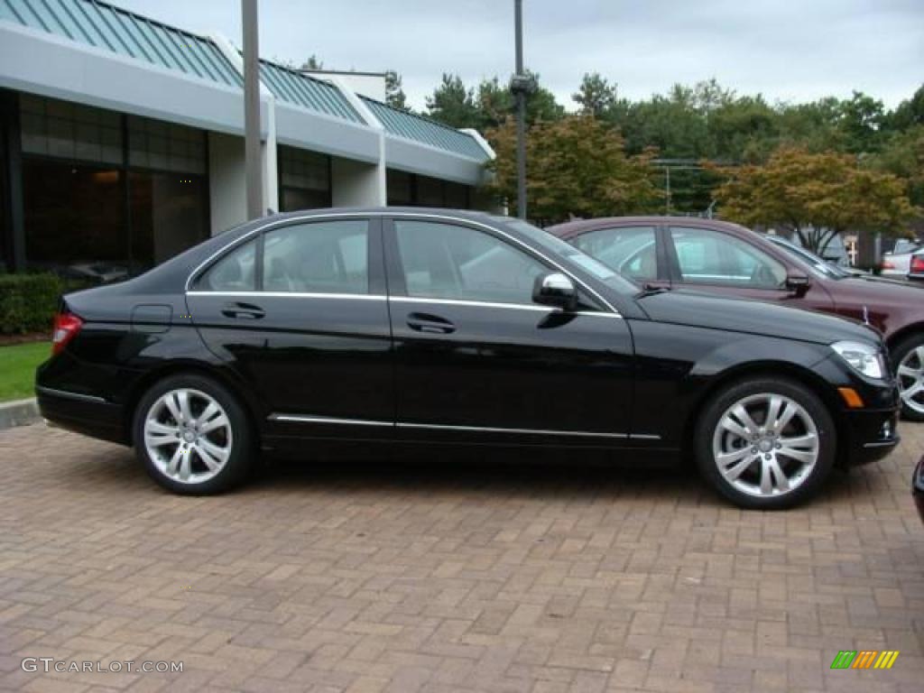 2009 C 300 4Matic - Black / Almond/Mocha photo #3