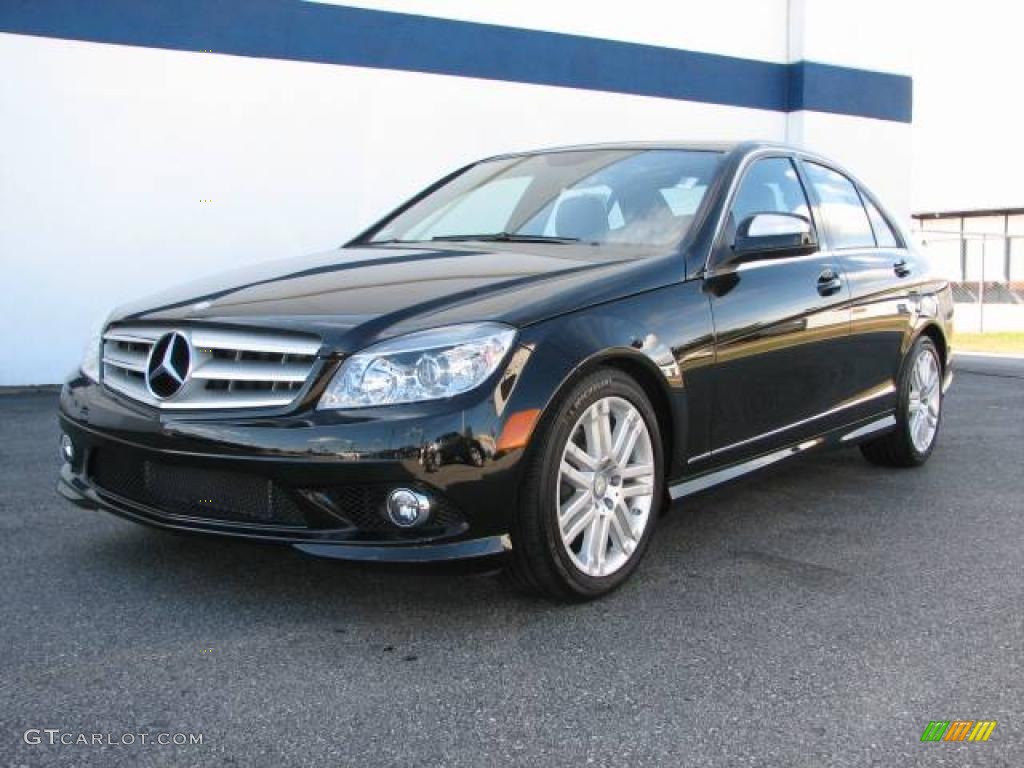 2009 C 300 4Matic Sport - Black / Black photo #1