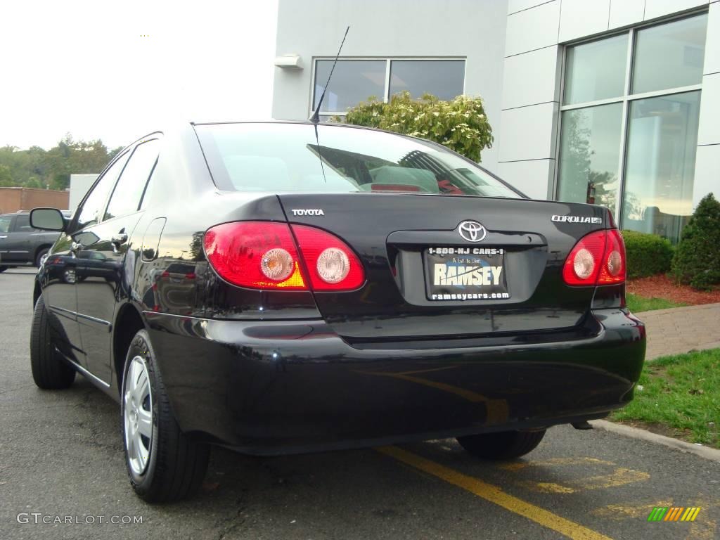 2007 Corolla LE - Black Sand Pearl / Stone photo #7