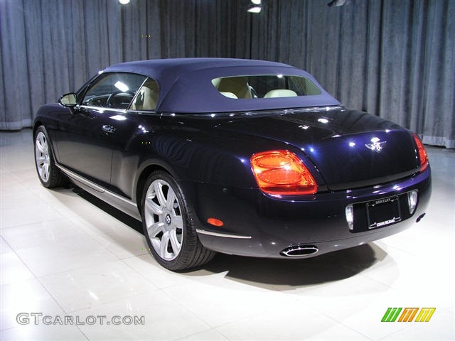 2007 Continental GTC  - Dark Sapphire / Magnolia/Nautic photo #2