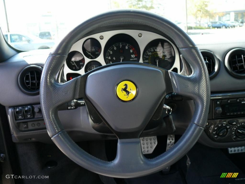 2003 Ferrari 360 Spider F1 Nero (Black) Steering Wheel Photo #19161505