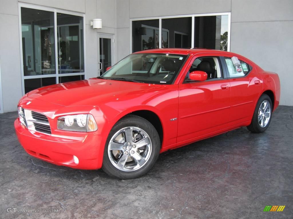 2010 Charger R/T - TorRed / Dark Slate Gray photo #1