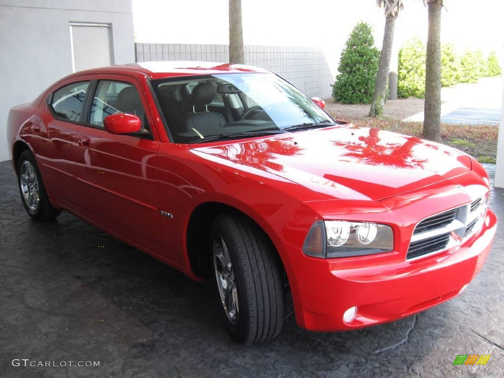 2010 Charger R/T - TorRed / Dark Slate Gray photo #3