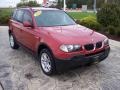 2004 Flamenco Red Metallic BMW X3 2.5i  photo #1