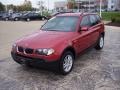 2004 Flamenco Red Metallic BMW X3 2.5i  photo #2