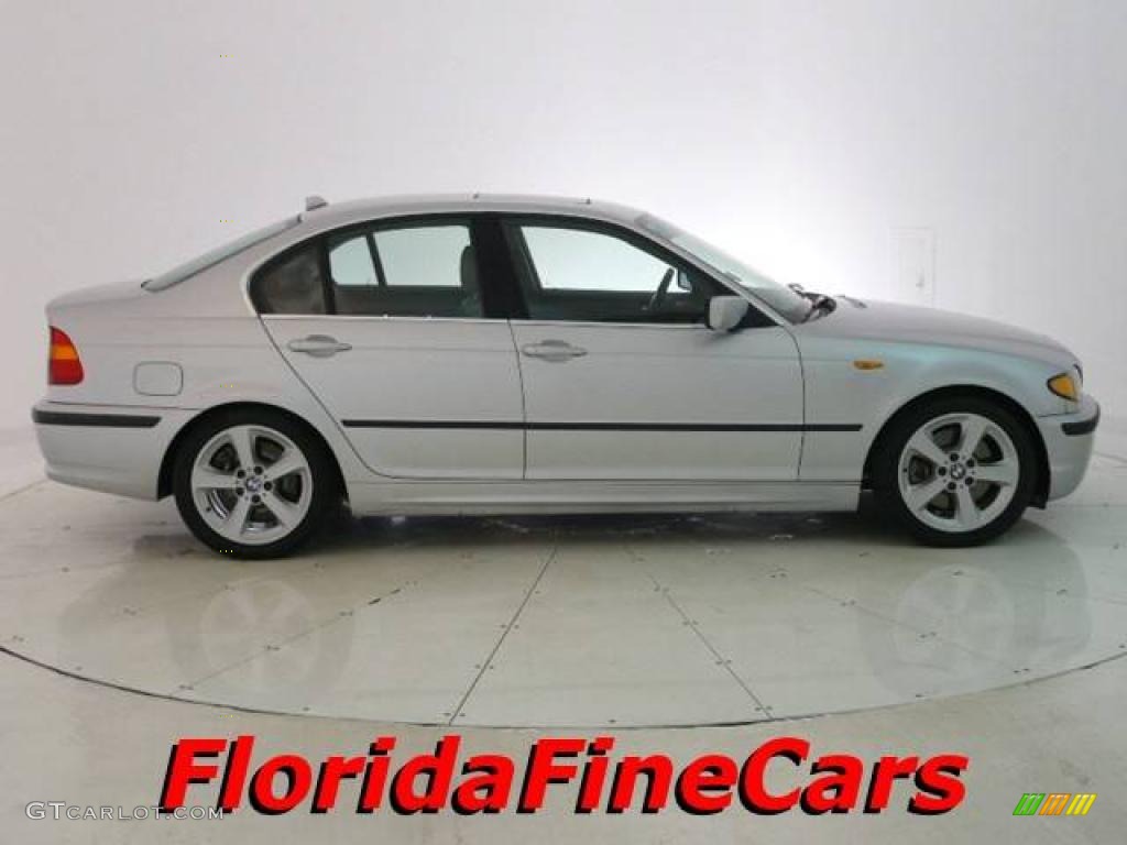 2004 3 Series 330i Sedan - Titanium Silver Metallic / Grey photo #4