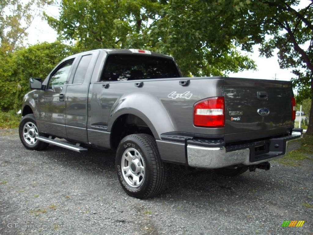2004 F150 XLT SuperCab 4x4 - Dark Shadow Grey Metallic / Dark Flint photo #4