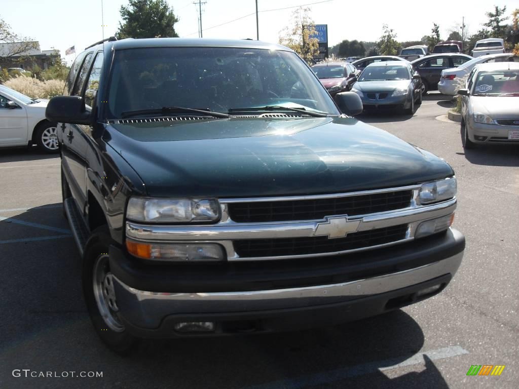 2003 Suburban 1500 LT 4x4 - Dark Green Metallic / Gray/Dark Charcoal photo #4