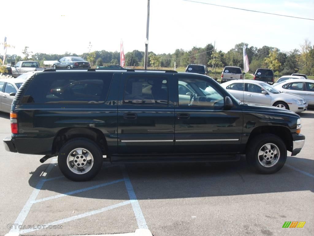 2003 Suburban 1500 LT 4x4 - Dark Green Metallic / Gray/Dark Charcoal photo #5