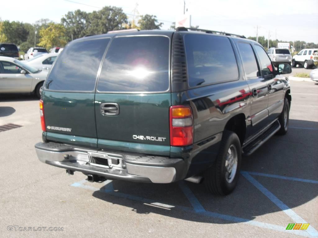 2003 Suburban 1500 LT 4x4 - Dark Green Metallic / Gray/Dark Charcoal photo #6