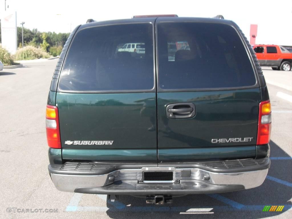2003 Suburban 1500 LT 4x4 - Dark Green Metallic / Gray/Dark Charcoal photo #7