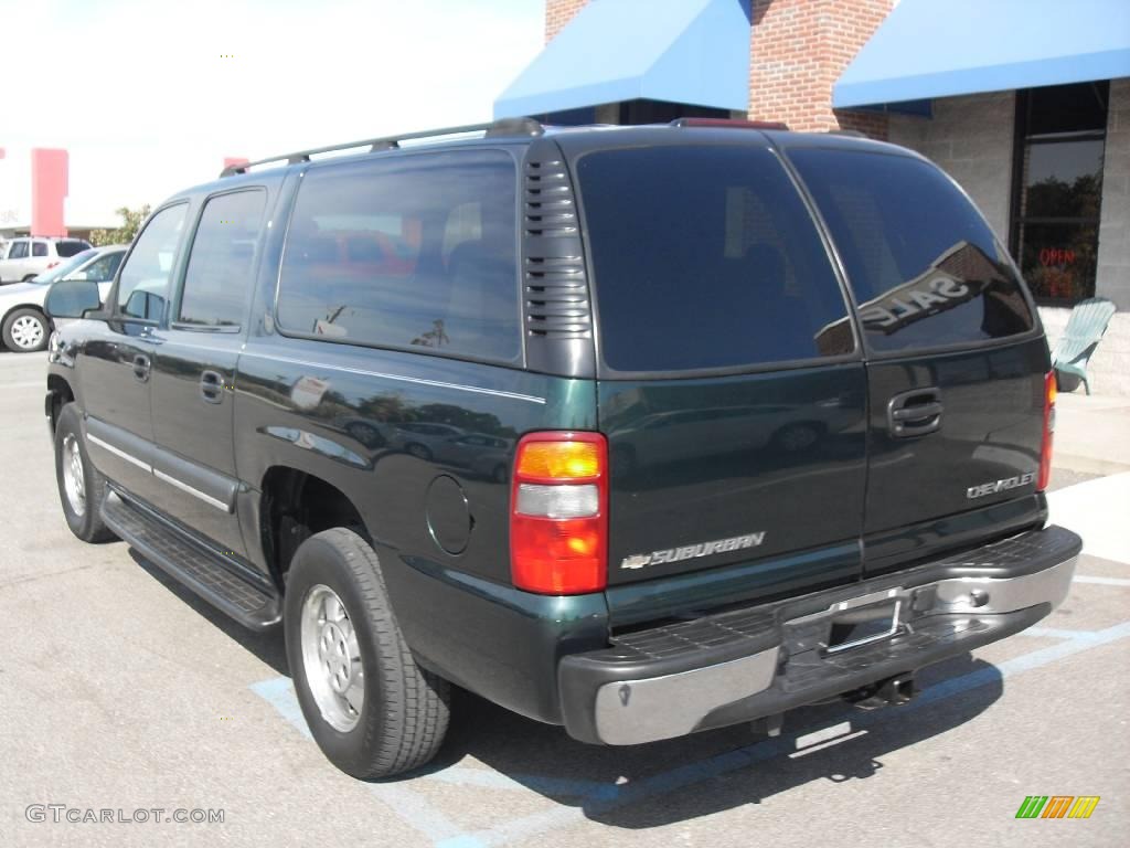 2003 Suburban 1500 LT 4x4 - Dark Green Metallic / Gray/Dark Charcoal photo #8