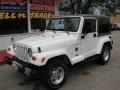 2002 Stone White Jeep Wrangler Sahara 4x4  photo #3