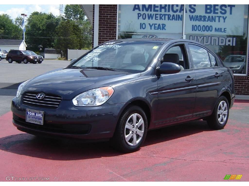 2001 Elantra GLS - Midnight Gray / Gray photo #1