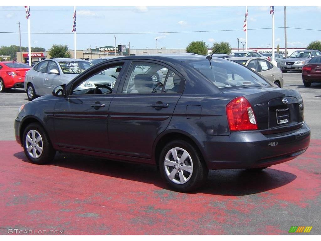 2001 Elantra GLS - Midnight Gray / Gray photo #3