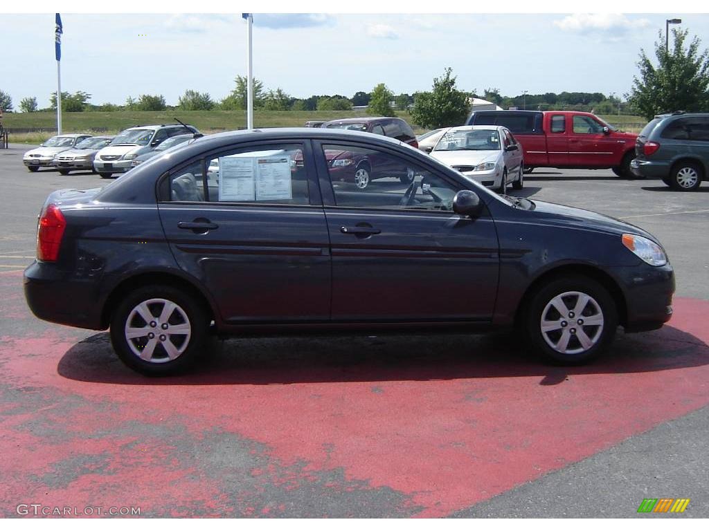 2001 Elantra GLS - Midnight Gray / Gray photo #6
