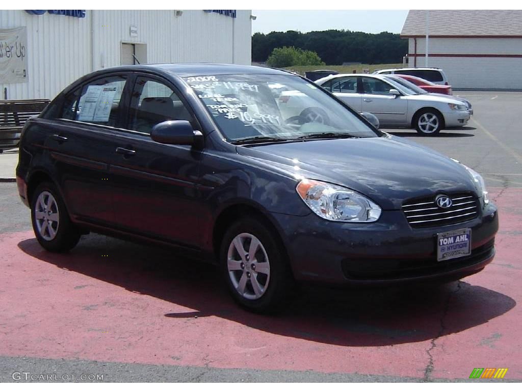 2001 Elantra GLS - Midnight Gray / Gray photo #7