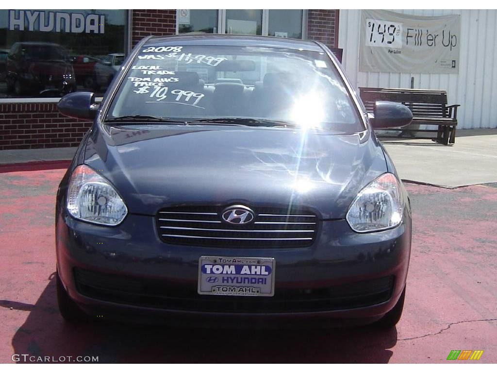 2001 Elantra GLS - Midnight Gray / Gray photo #8