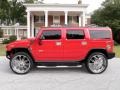 2004 Victory Red Hummer H2 SUV  photo #3