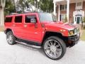 2004 Victory Red Hummer H2 SUV  photo #10
