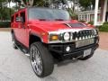 2004 Victory Red Hummer H2 SUV  photo #11