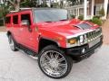 2004 Victory Red Hummer H2 SUV  photo #27