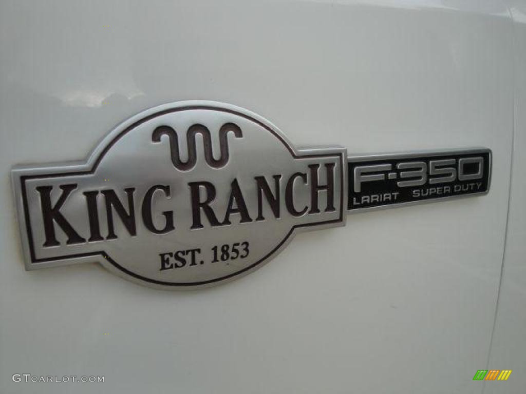 2007 F350 Super Duty King Ranch Crew Cab Dually - Oxford White / Castano Brown Leather photo #11