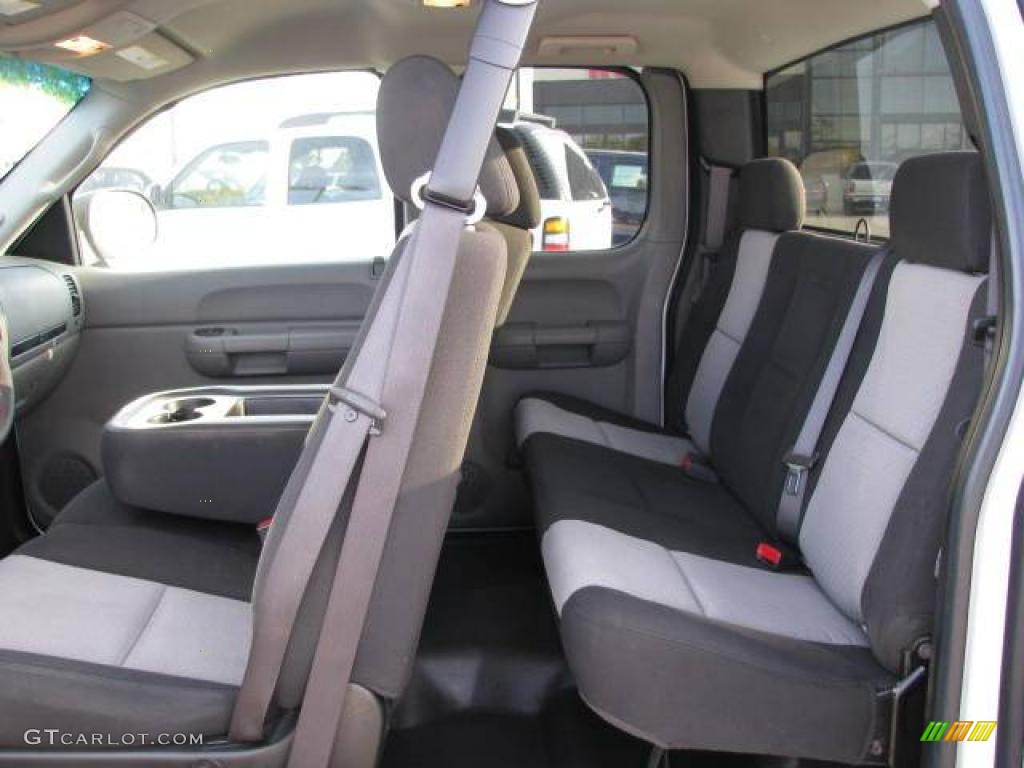 2008 Silverado 1500 Work Truck Extended Cab 4x4 - Summit White / Dark Titanium photo #8