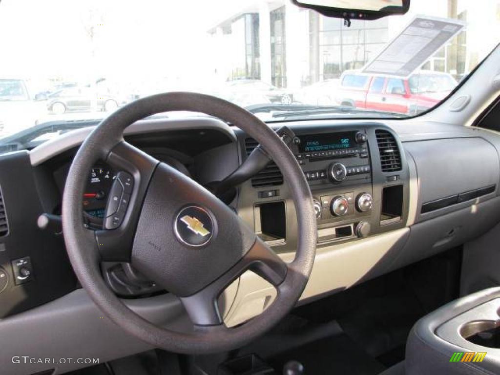 2008 Silverado 1500 Work Truck Extended Cab 4x4 - Summit White / Dark Titanium photo #10