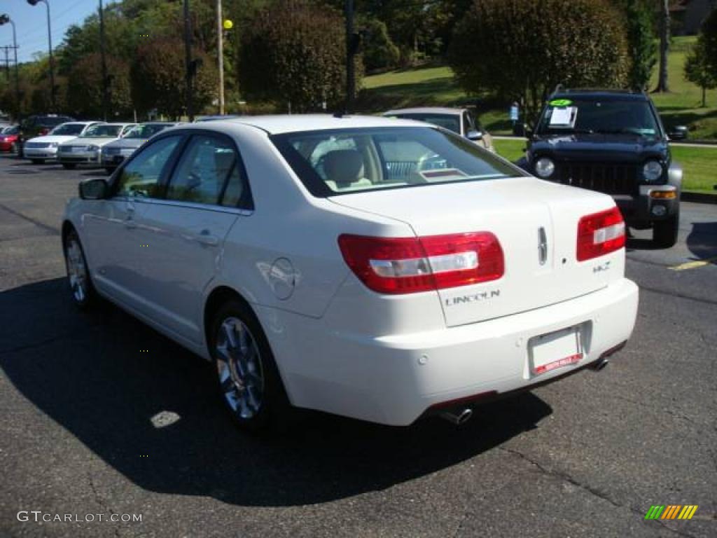 2008 MKZ Sedan - White Suede / Sand photo #2