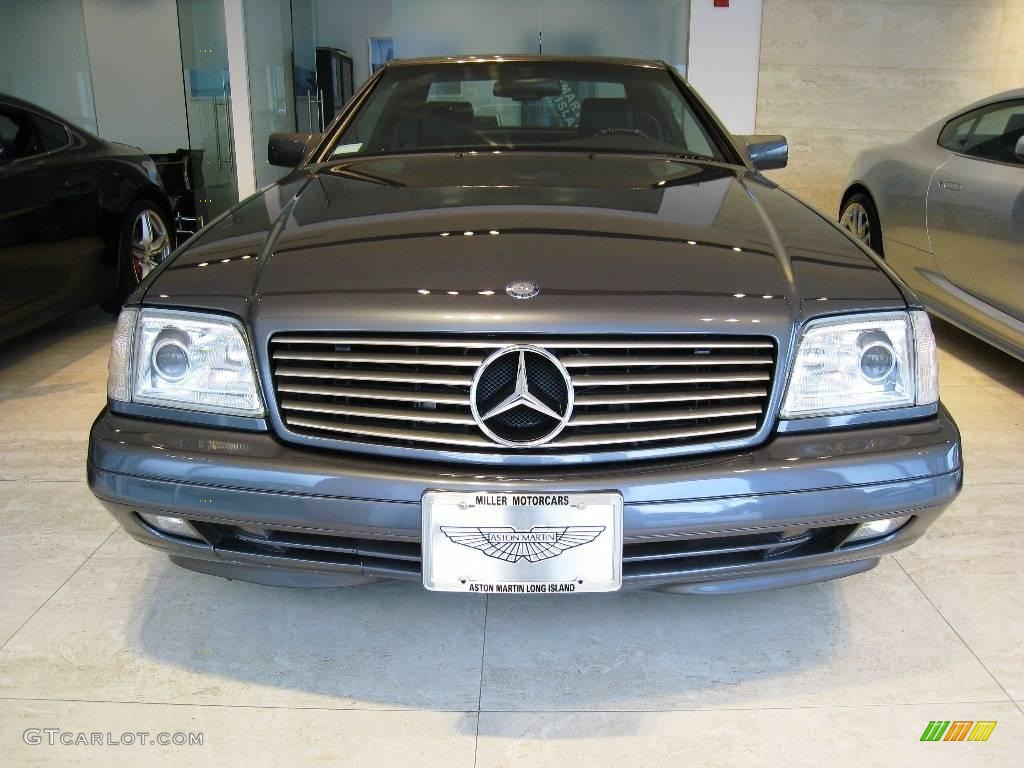 1996 SL 600 Roadster - Moonstone Grey Pearl Metallic / Black photo #2
