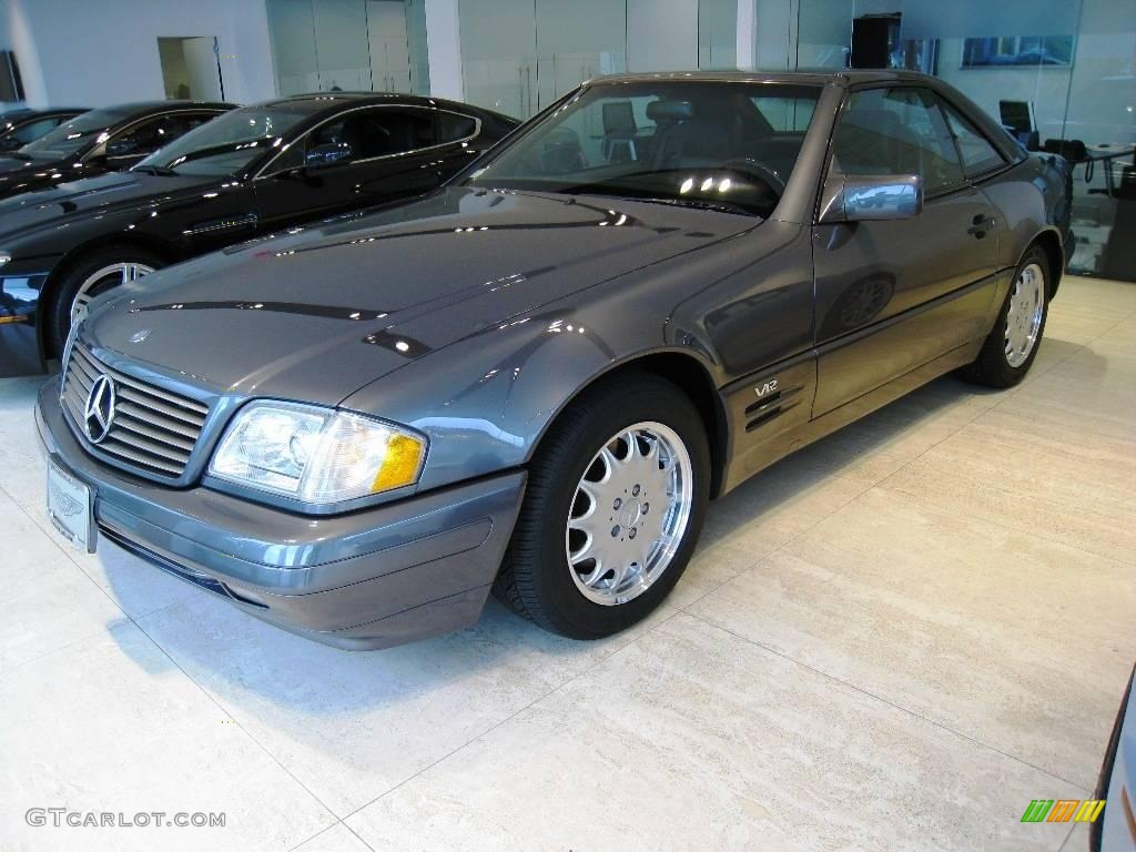 1996 SL 600 Roadster - Moonstone Grey Pearl Metallic / Black photo #3