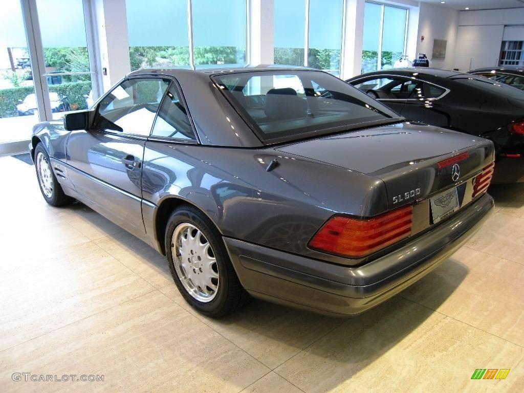 1996 SL 600 Roadster - Moonstone Grey Pearl Metallic / Black photo #4