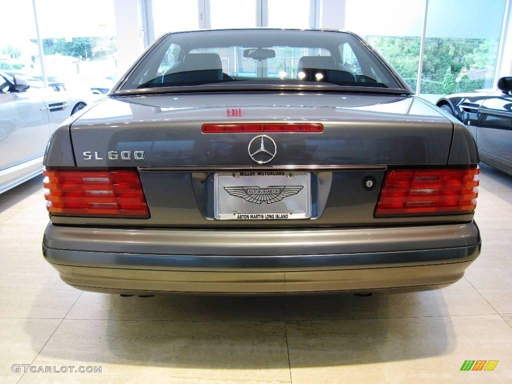 1996 SL 600 Roadster - Moonstone Grey Pearl Metallic / Black photo #5