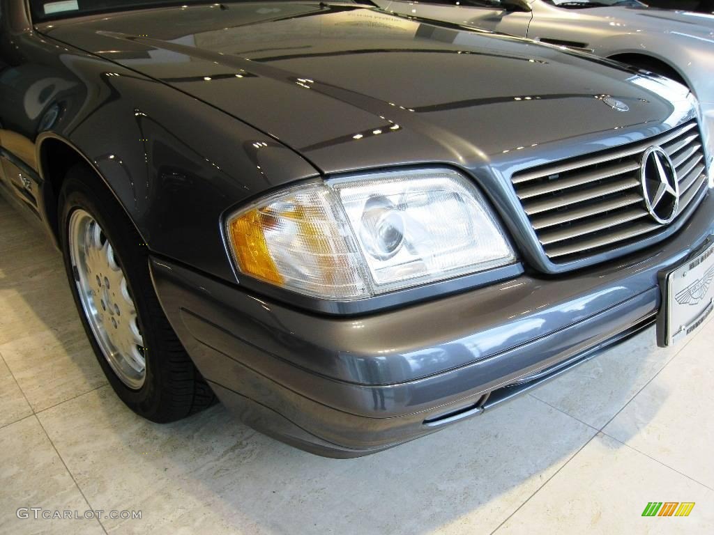 1996 SL 600 Roadster - Moonstone Grey Pearl Metallic / Black photo #7