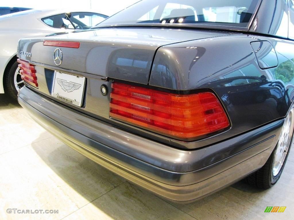 1996 SL 600 Roadster - Moonstone Grey Pearl Metallic / Black photo #13