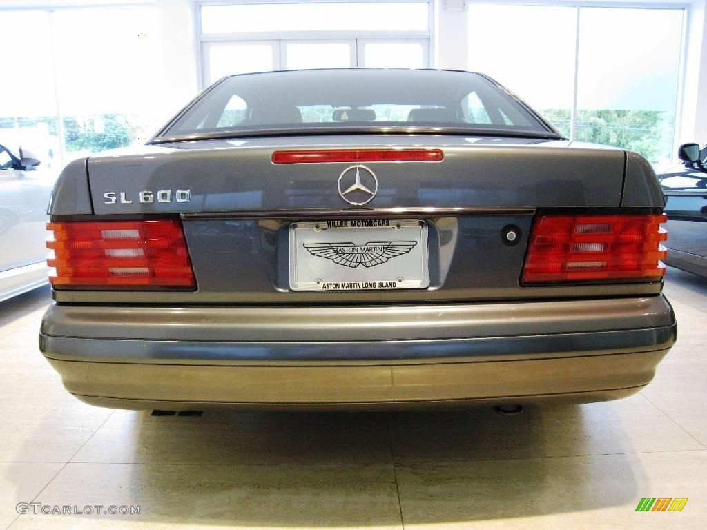 1996 SL 600 Roadster - Moonstone Grey Pearl Metallic / Black photo #14
