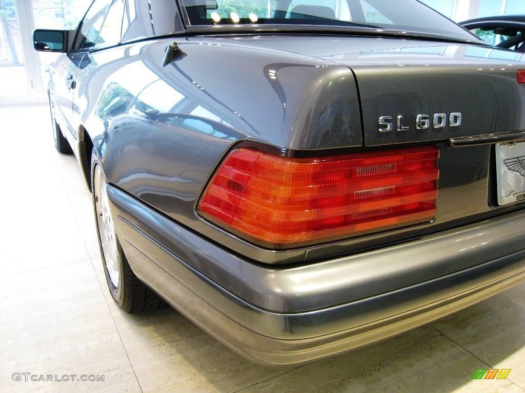 1996 SL 600 Roadster - Moonstone Grey Pearl Metallic / Black photo #15