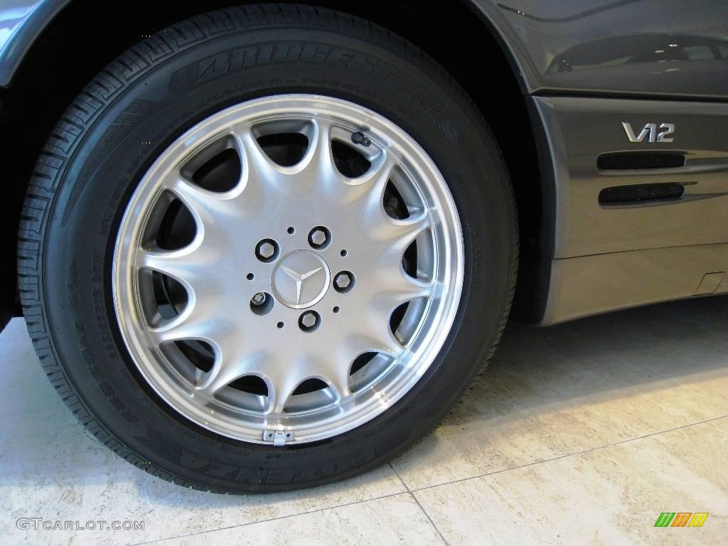 1996 SL 600 Roadster - Moonstone Grey Pearl Metallic / Black photo #16