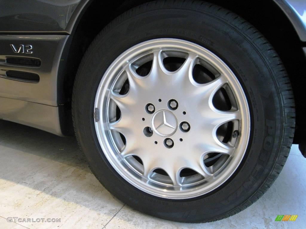 1996 SL 600 Roadster - Moonstone Grey Pearl Metallic / Black photo #19