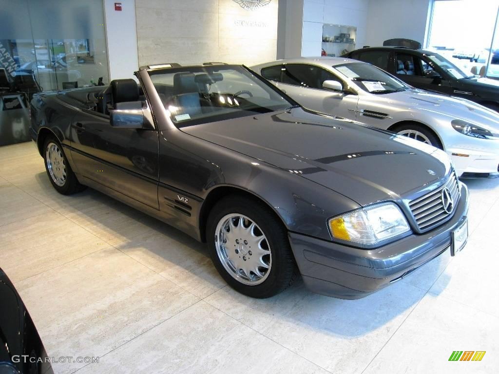 1996 SL 600 Roadster - Moonstone Grey Pearl Metallic / Black photo #20